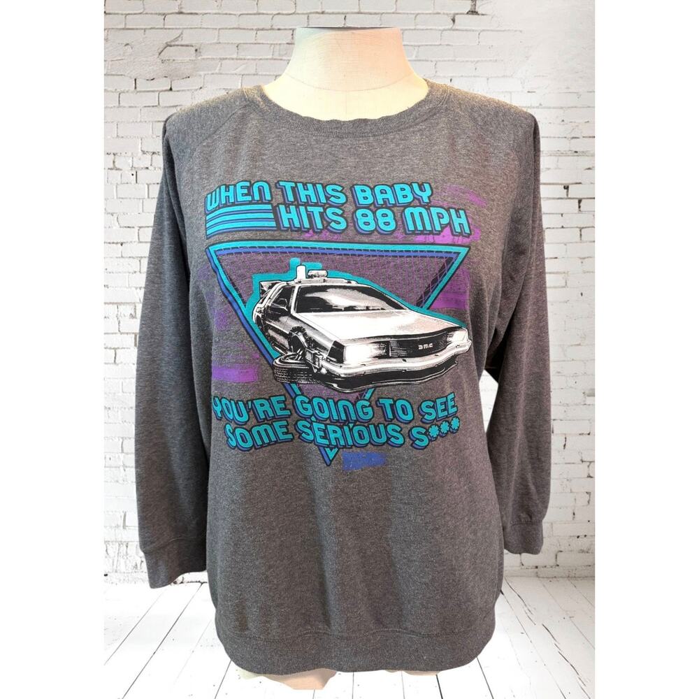 Torrid 5 (5X 28) Back To‎ the Future Retro Movie Cozy Fleece Pullover Sweatshirt